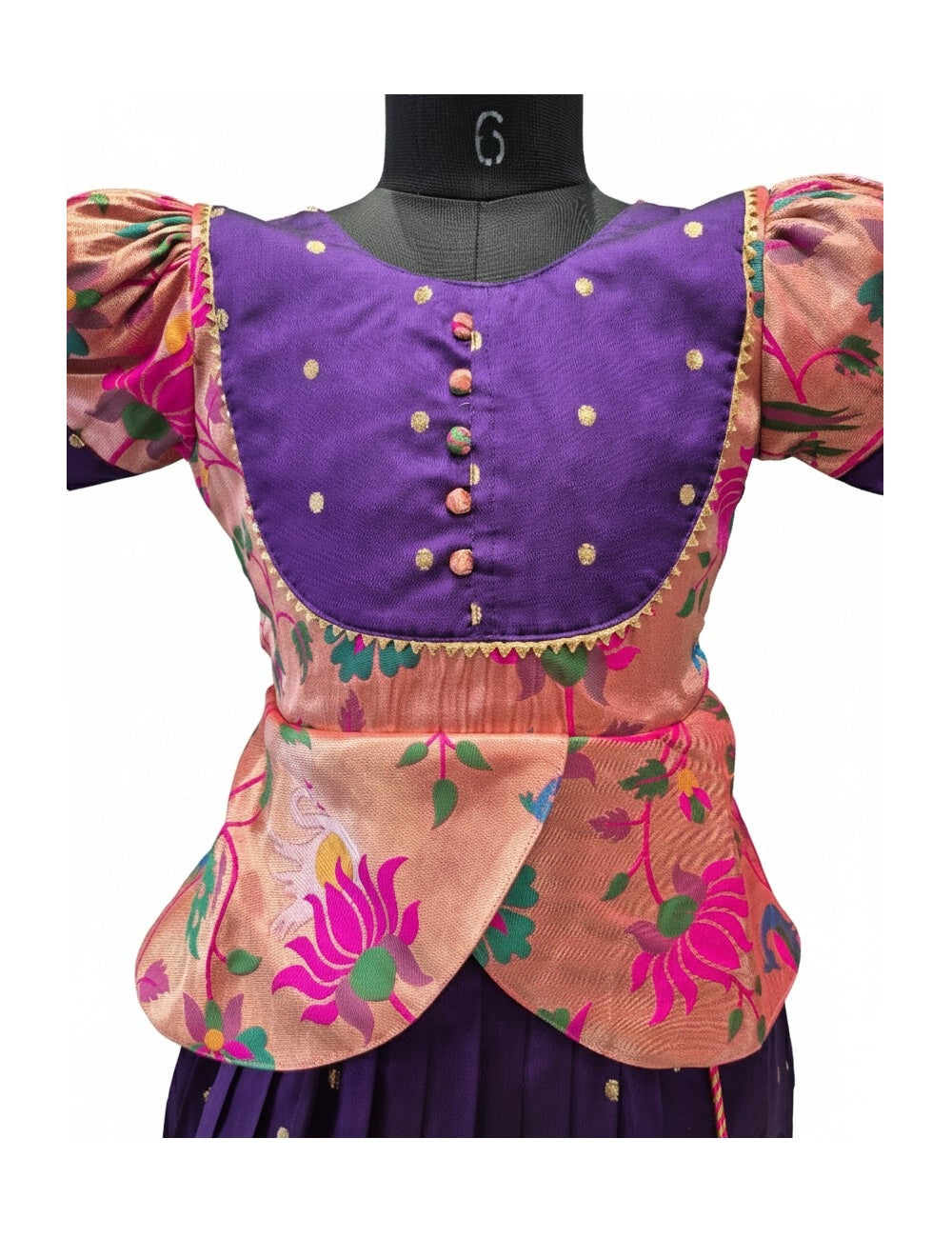 Designer Festive Ethnic Wear – Vibrant Silk Peplum & Pleated Skirt Ensemble