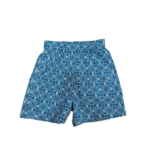 Blue Geometric Print Cotton Co-ord Set
