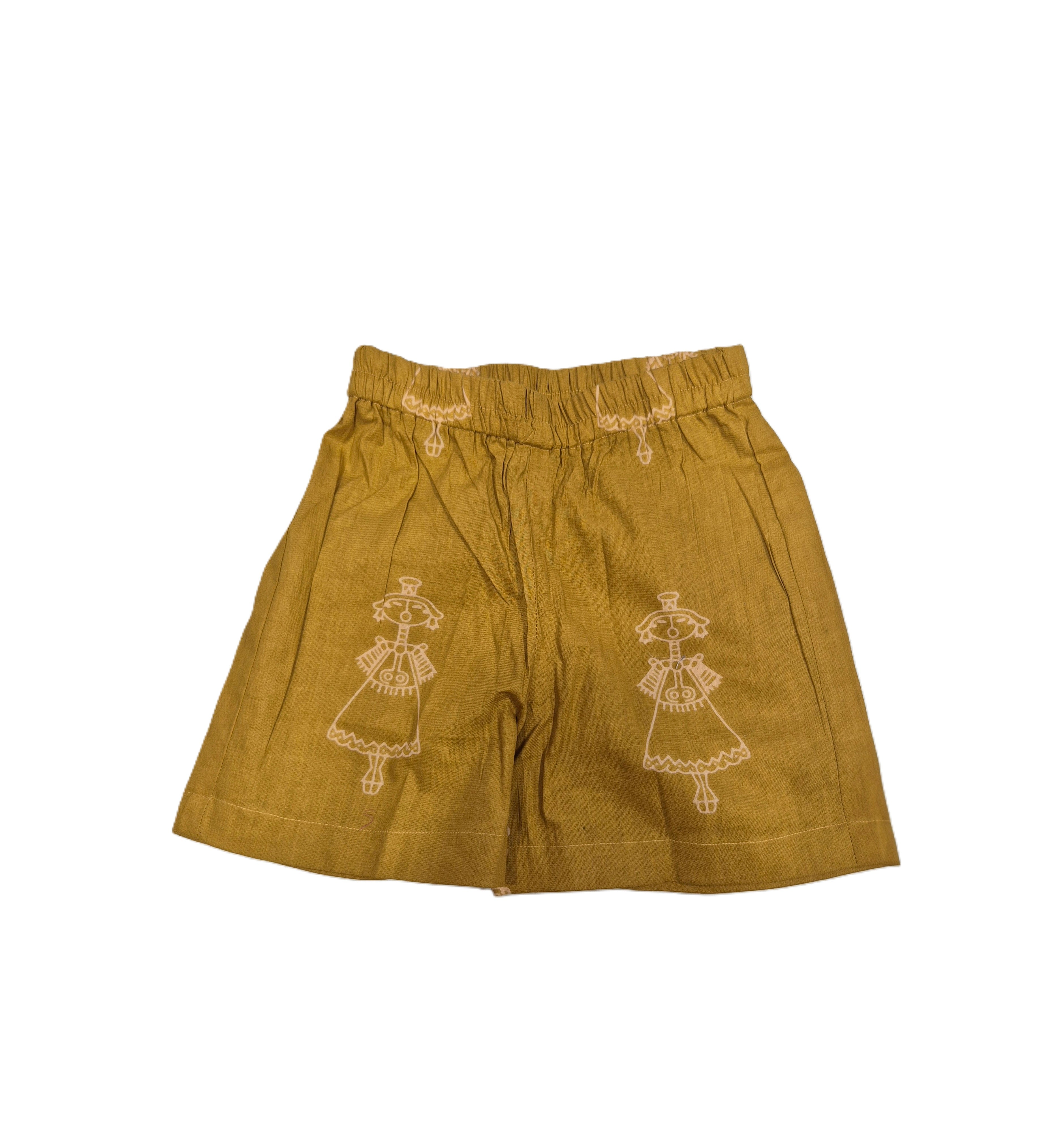 Mustard Yellow Ethnic Print Co-ord Set