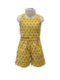 Mustard Yellow Floral Print Cotton Co-ord Set