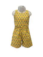 Mustard Yellow Floral Print Cotton Co-ord Set