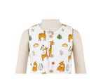 White Giraffe Print Cotton Co-ord Set