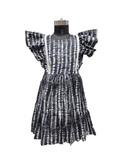 unique charcoal black cotton frock - House of Kritee