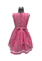 eye-catching fuchsia pink cotton frock - House of Kritee