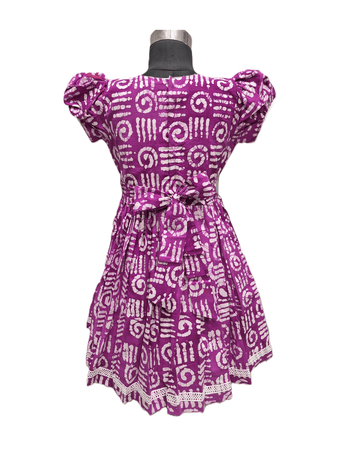 radiant purple Cotton Frock - House of Kritee