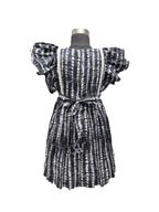 unique charcoal black cotton frock - House of Kritee