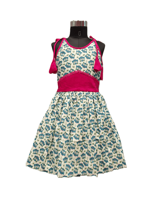 adorable off-white cotton frock - House of Kritee