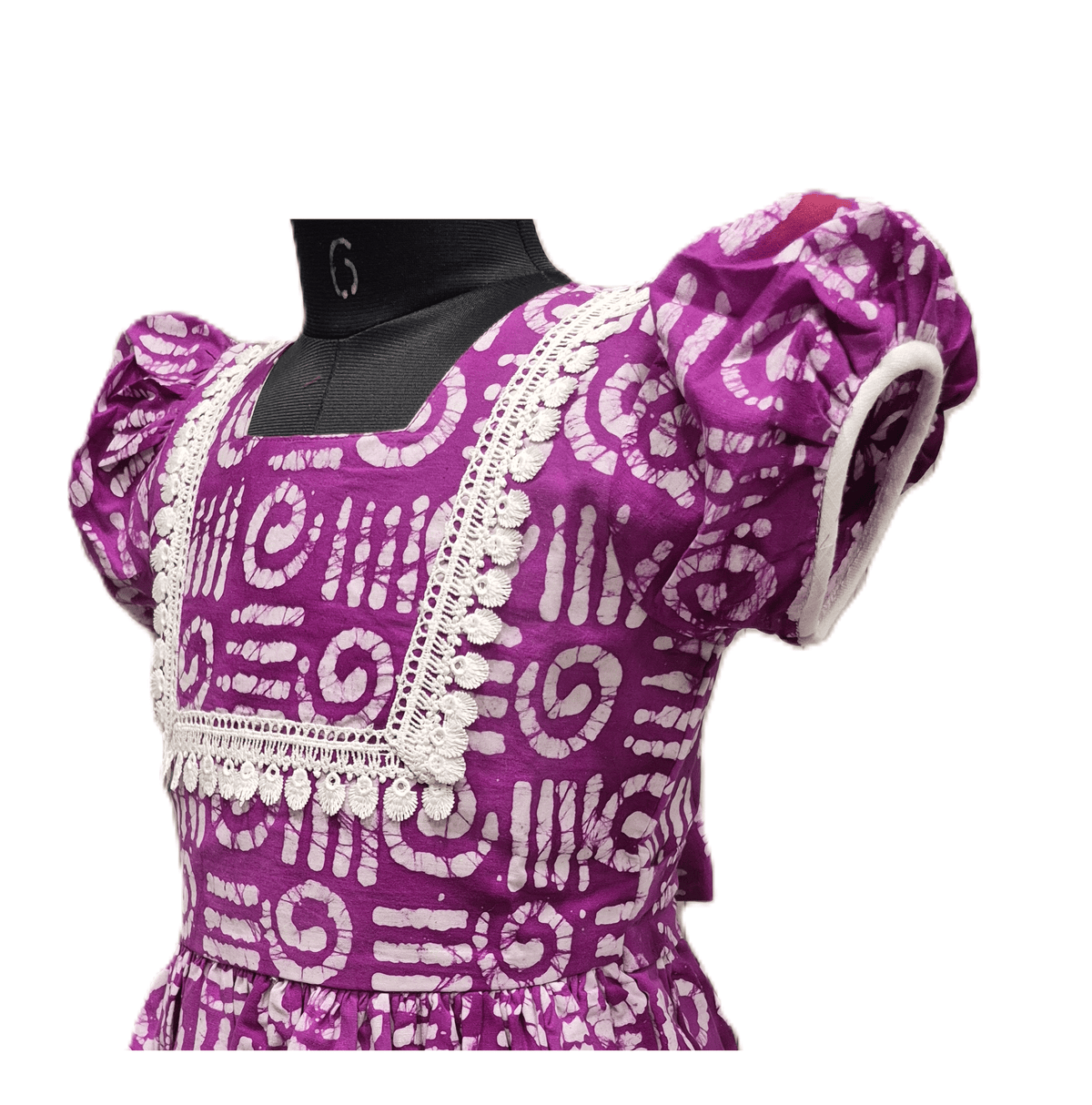radiant purple Cotton Frock - House of Kritee