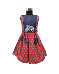 Traditional And Unique Sleeveless Cotton Frock - House of Kritee