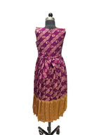 Girls Ethnic Silk One Piece with Jacket