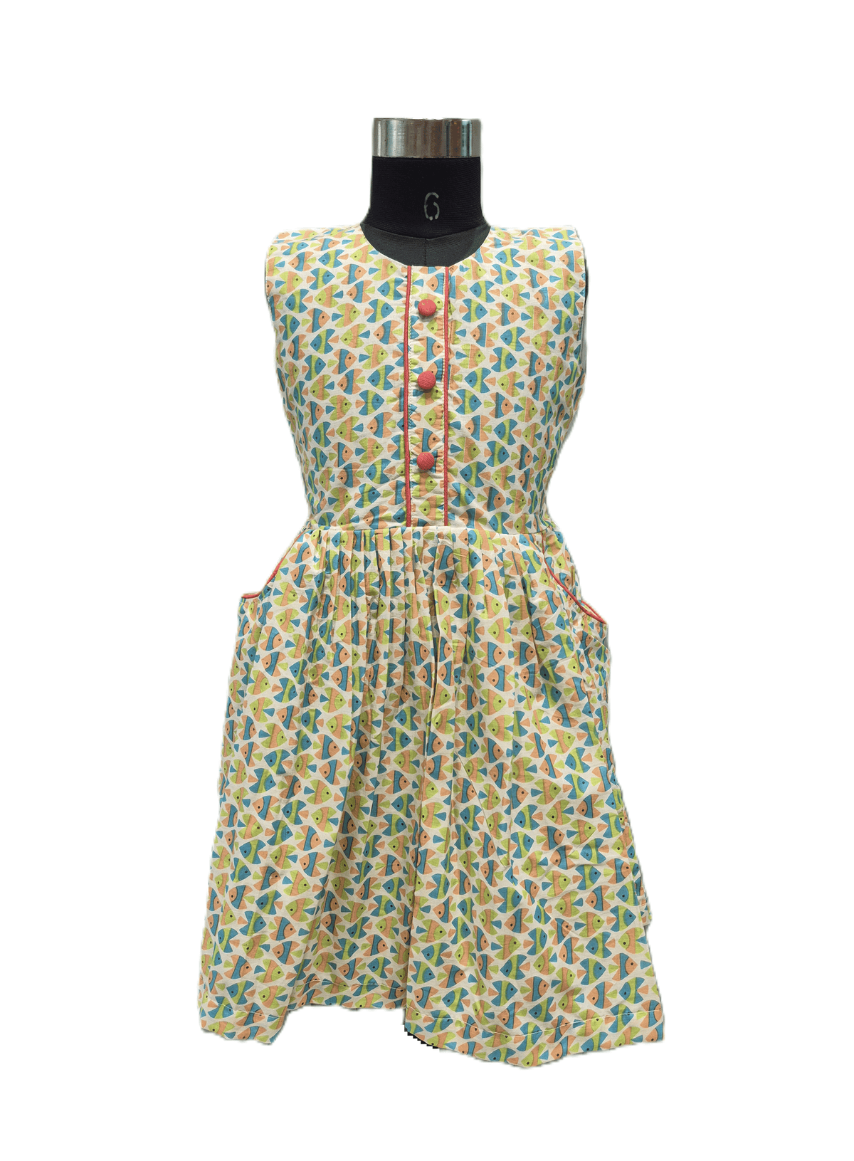 adorable mint-green cotton frock - House of Kritee